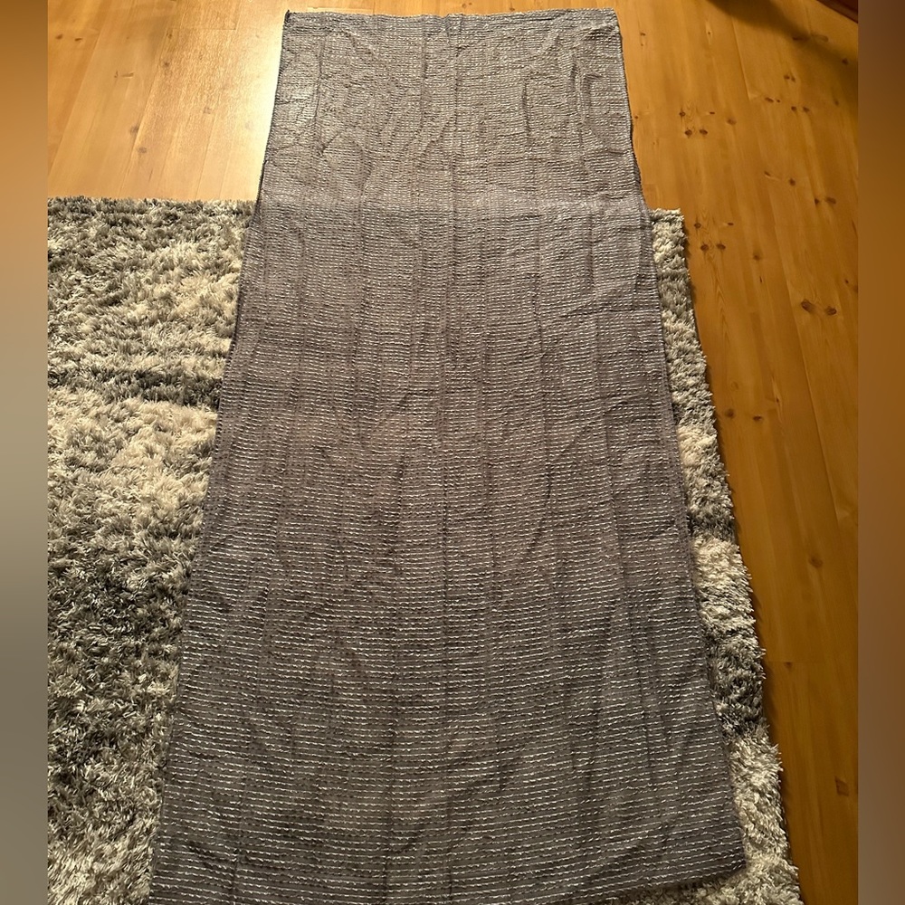 Pink and grey Layering curtains